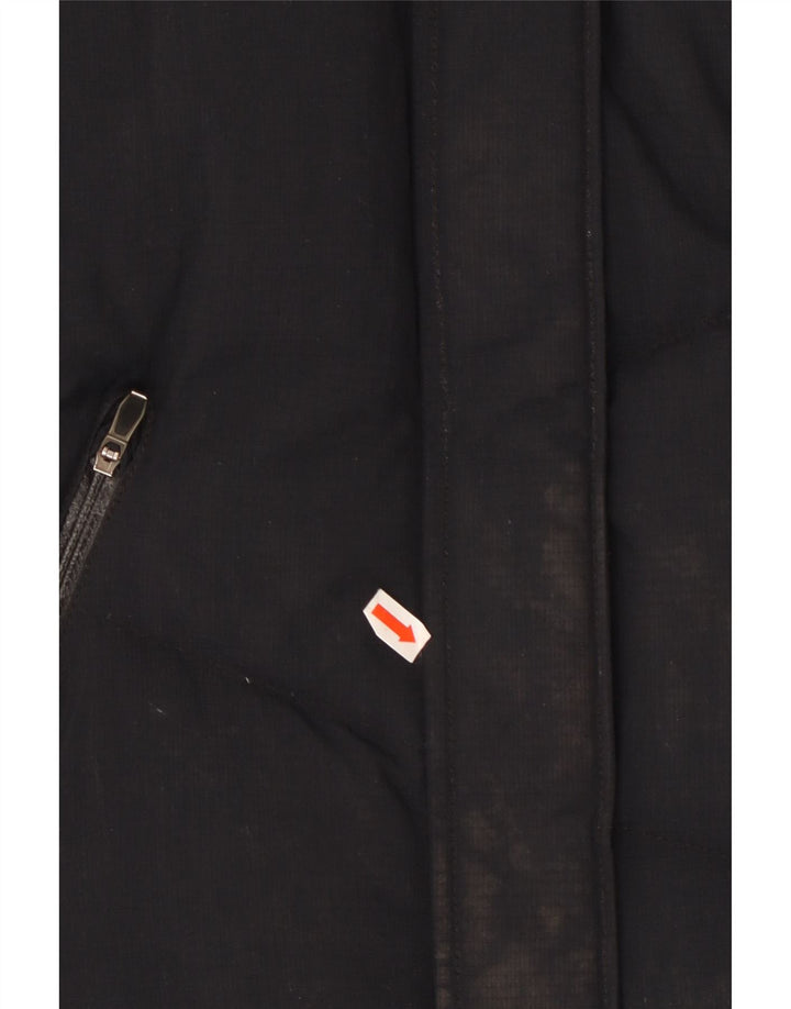 COLUMBIA Jaqueta feminina acolchoada com capuz Omni-Heat Reino Unido 10 pequena azul marinho nylon