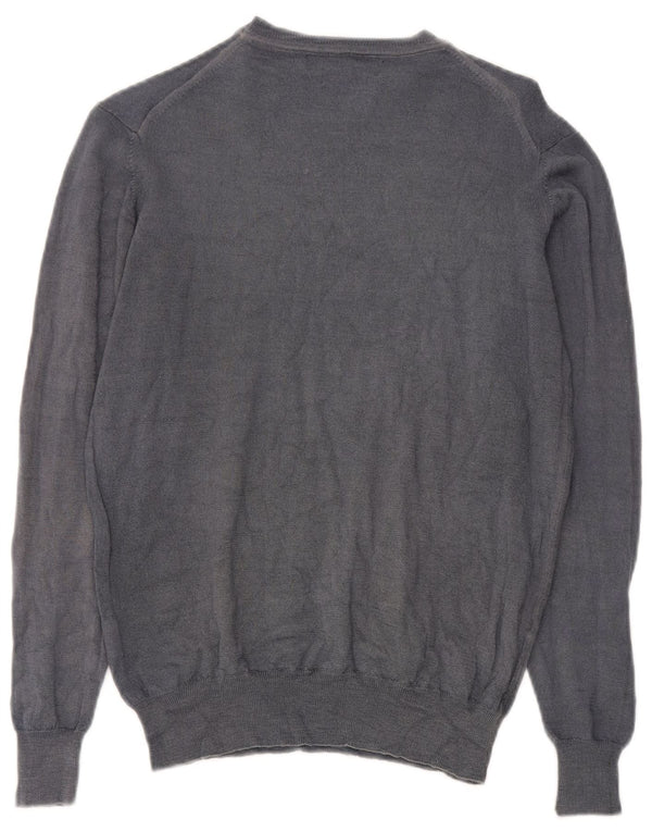 Liu Jo Suéter feminino com gola redonda, Reino Unido 22, 3XL, lã cinza