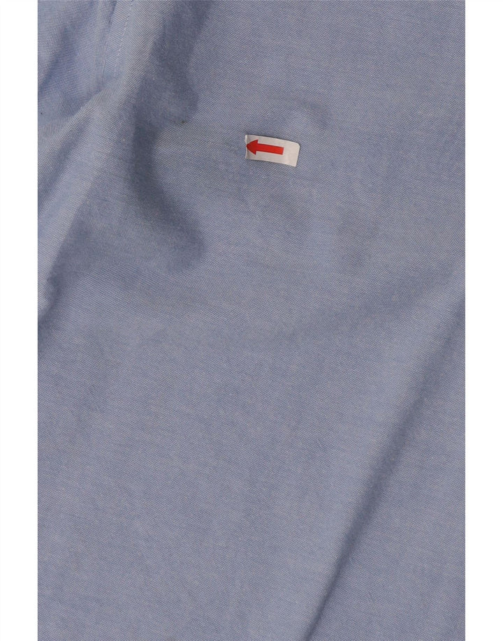 Camisa masculina Slim Fit Jack & Jones grande algodão azul