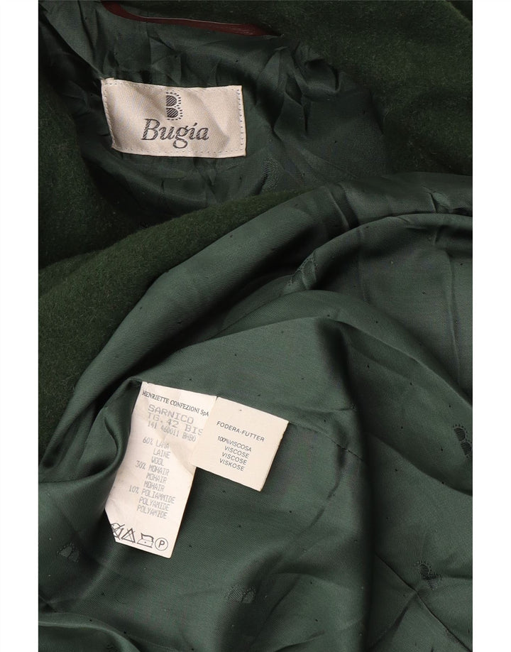 Sobretudo oversized feminino vintage UK 18 XL lã verde