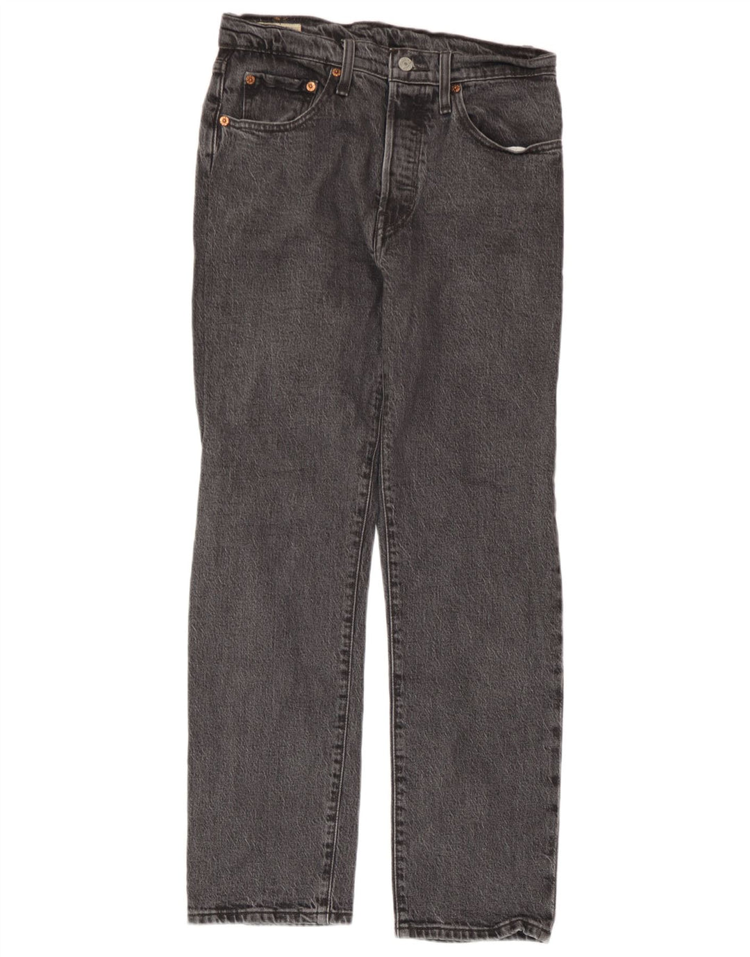 Calça jeans masculina Levi's 501 Straight W27 L28 cinza algodão