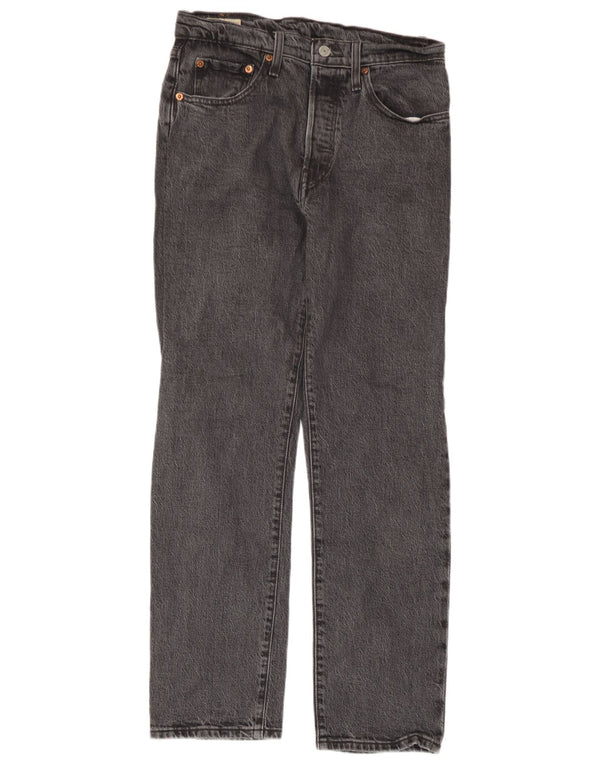 Calça jeans masculina Levi's 501 Straight W27 L28 cinza algodão