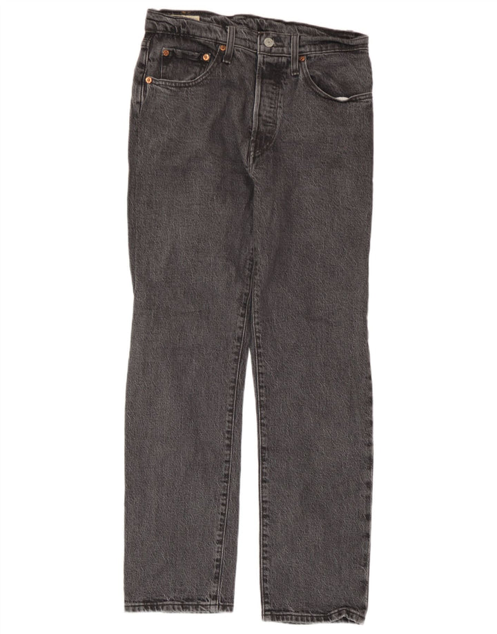 Calça jeans masculina Levi's 501 Straight W27 L28 cinza algodão