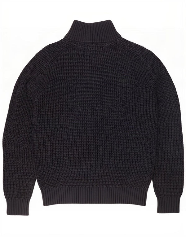 Tommy Hilfiger Suéter masculino com gola redonda e algodão azul marinho XL