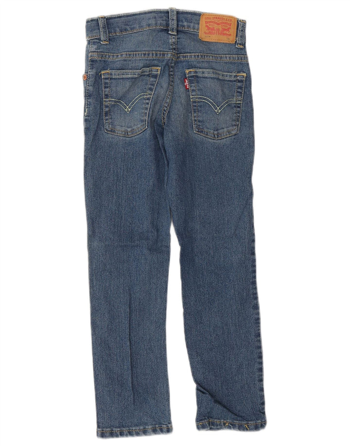Jeans Levi's Boys 511 Slim 6-7 Anos W22 L22 Azul Algodão
