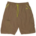 Adidas Mens Graphic Natação Shorts Grande Cáqui Nylon