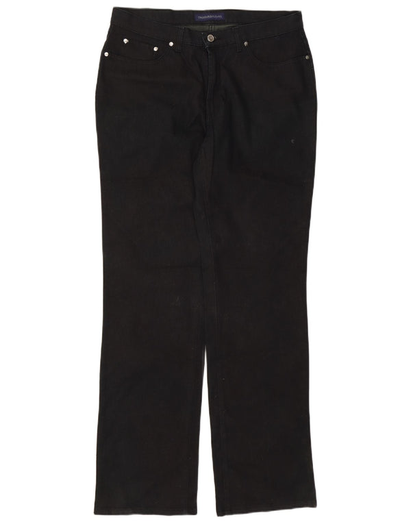 Jeans retos masculinos TRUSSARDI W36 L33 algodão preto