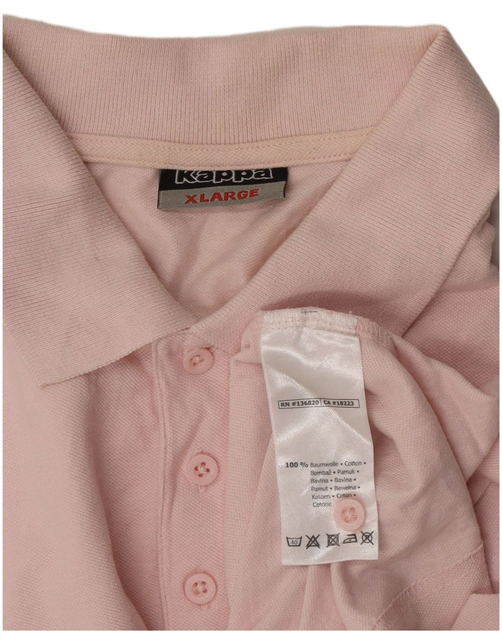 Camisa polo masculina Kappa XL algodão rosa