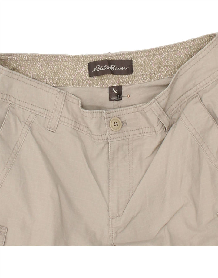 EDDIE BAUER Womens Cargo Shorts us 6 Medium W25 Grey Cotton Vintage Eddie Bauer and Second-Hand Eddie Bauer from Messina Hembry 