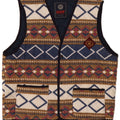 Master Mens Fleece Gilet UK 42 XL Poliéster Geométrico Multicolorido