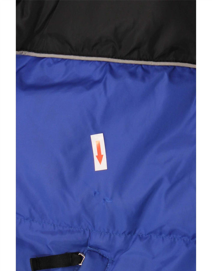 Jaqueta masculina Fila Regular Fit acolchoada UK 38 Medium Blue Colourblock Nylon