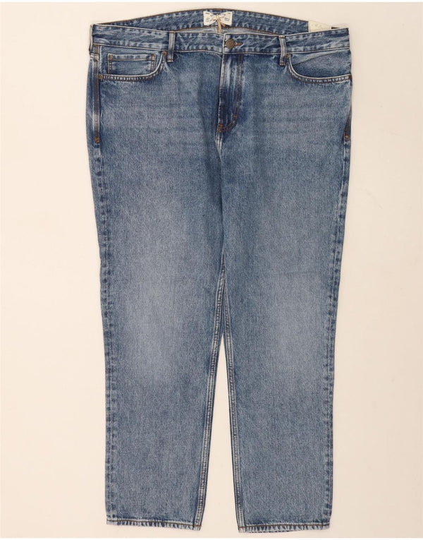 Calça Jeans Cônica Masculina Fat Face W42 L29 Algodão Azul