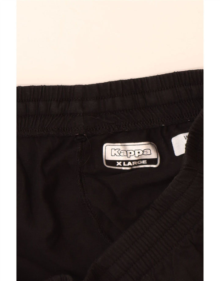 Shorts esportivos Kappa Boys 13-14 anos XL preto algodão