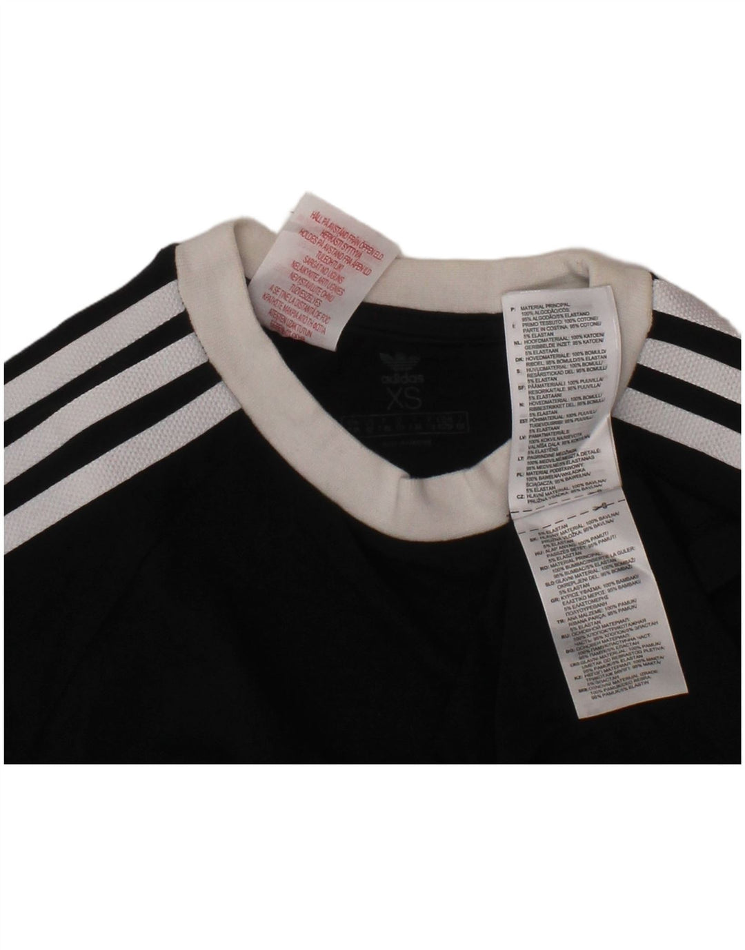 Camiseta Adidas Menino 7-8 Anos XS Preto Algodão