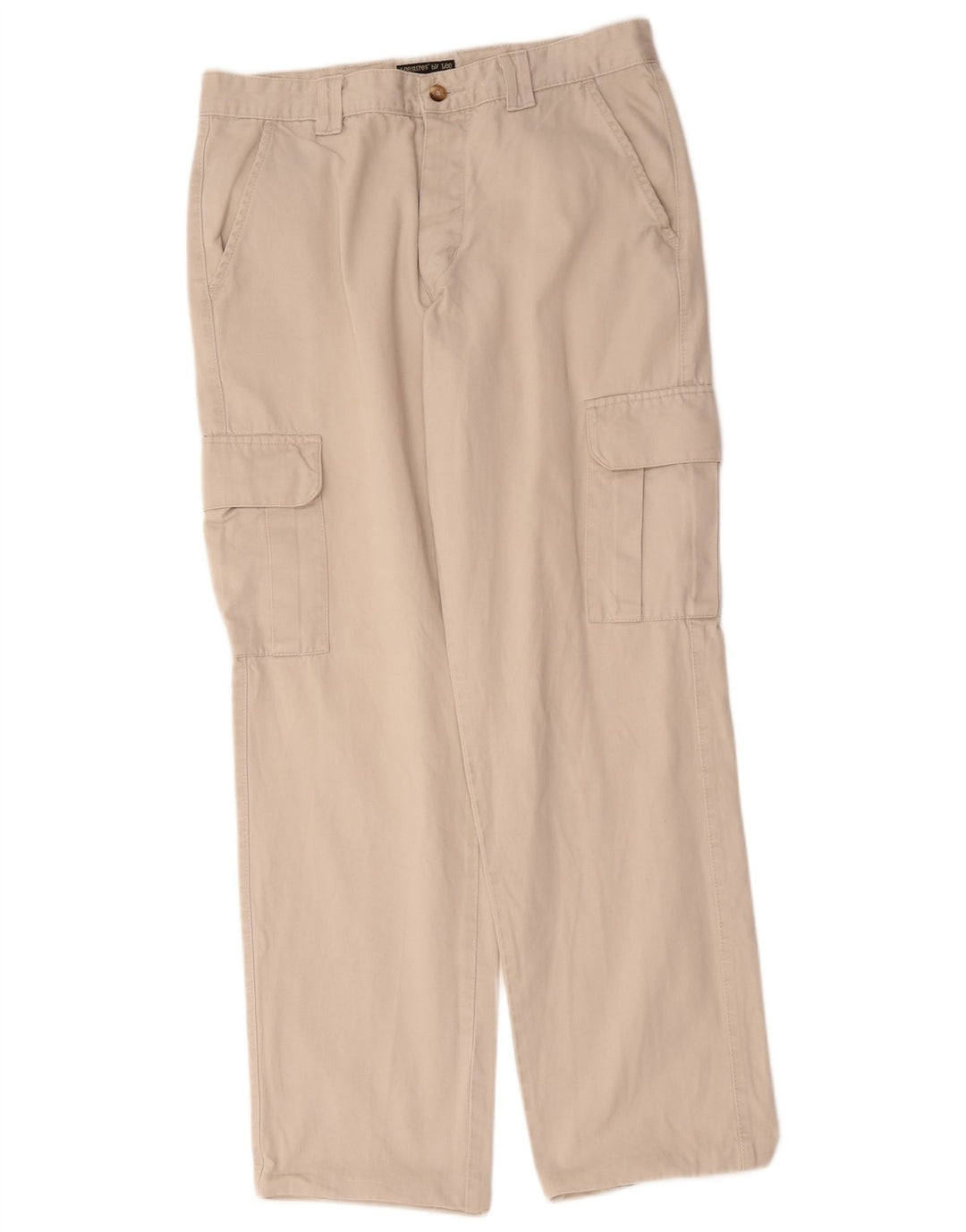 Calça cargo reta masculina Lee W34 L32 algodão bege