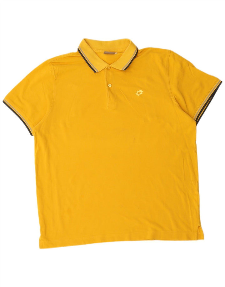 Camisa pólo masculina Lotto XL amarela