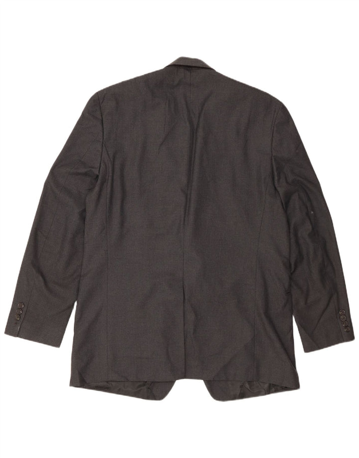 Jaqueta blazer masculina Chaps com 2 botões UK 44 2XL cinza poliéster