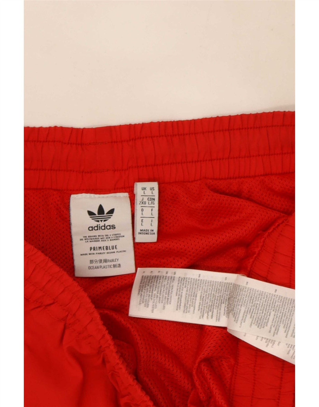 Adidas Mens Prime Blue Graphic Sport Shorts Grande Poliéster Vermelho