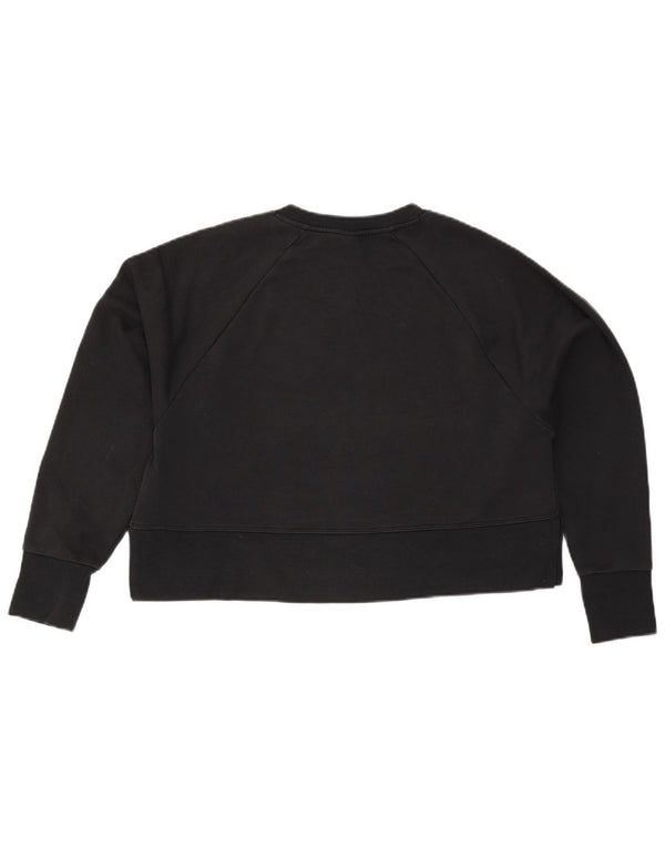 Moletom Nike Feminino Oversized Crop Graphic Jumper UK 10 Pequeno Preto