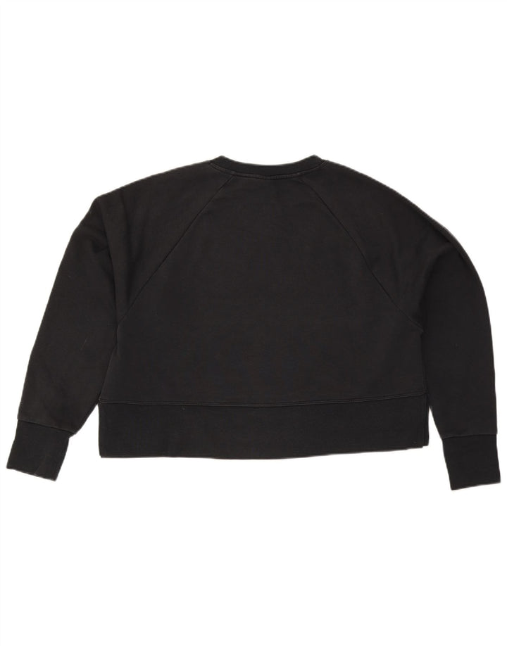 Moletom Nike Feminino Oversized Crop Graphic Jumper UK 10 Pequeno Preto