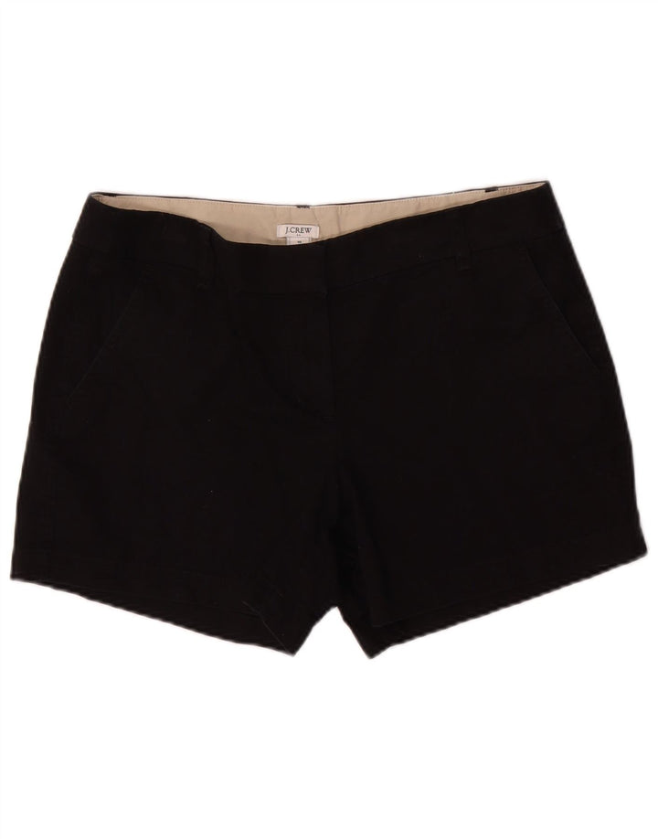 Shorts Chino feminino J. CREW EUA 10 grande W34 algodão preto