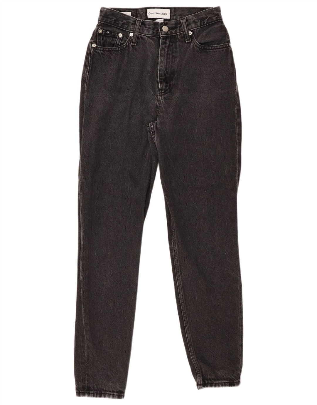 Calça jeans feminina CALVIN KLEIN W25 L27 algodão preto