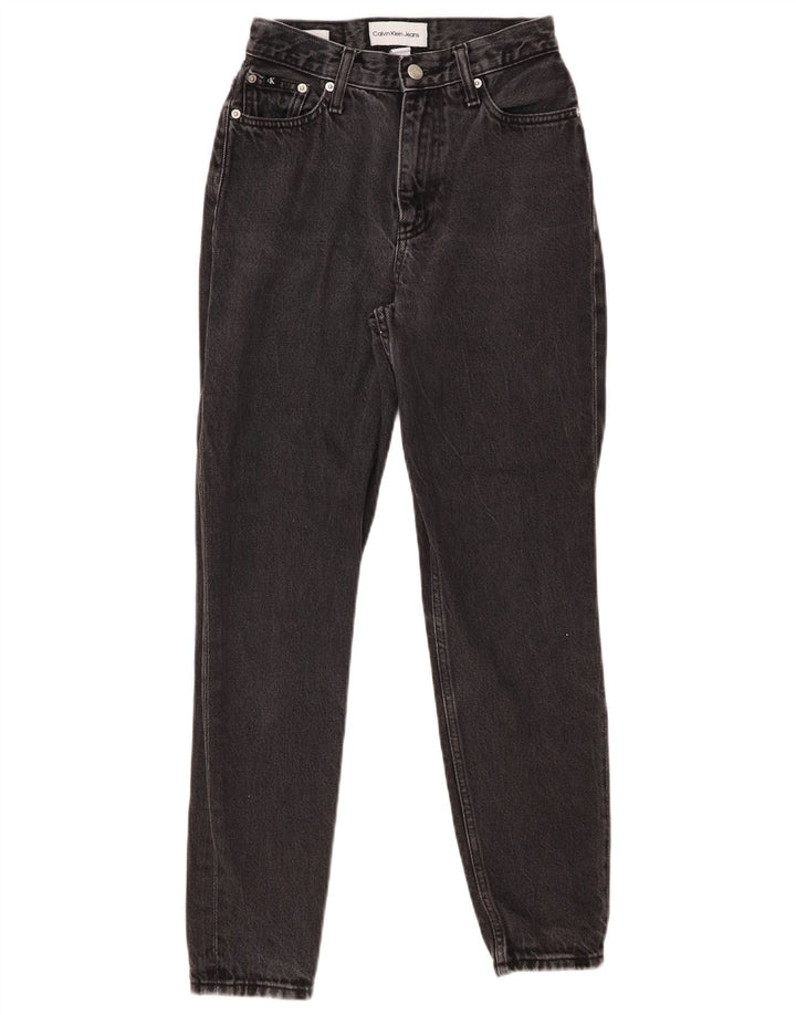 Calça jeans feminina CALVIN KLEIN W25 L27 algodão preto