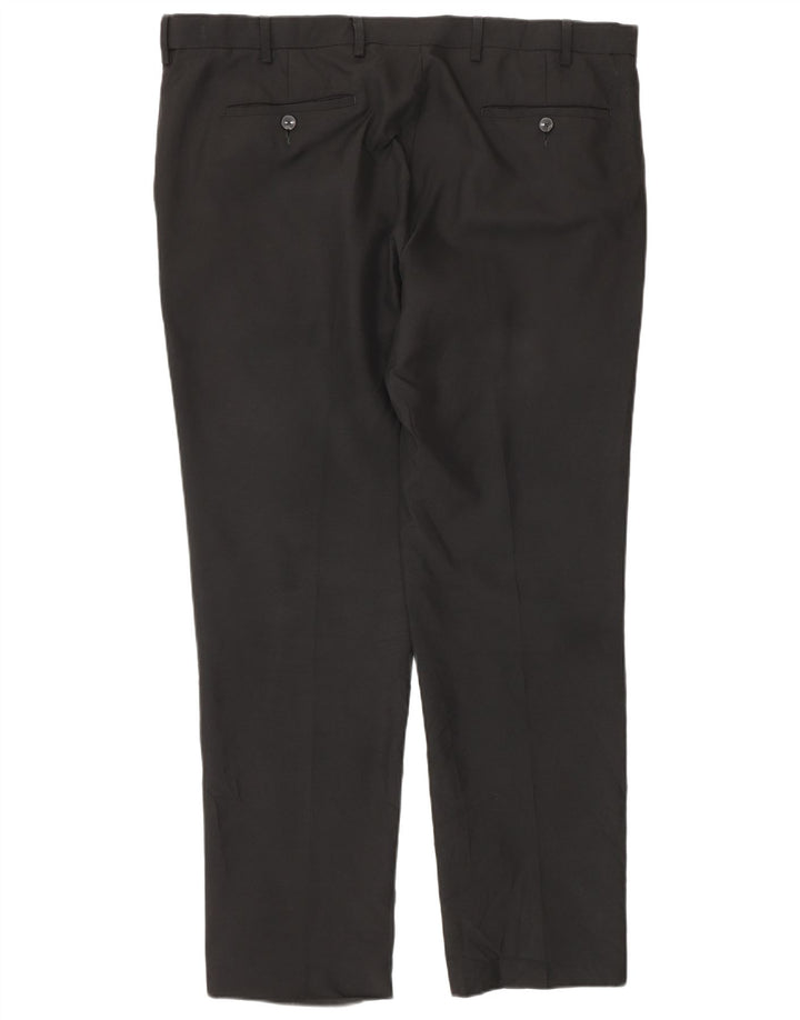 Calça masculina Marks & Spencer reta regular fit W40 L30 preta
