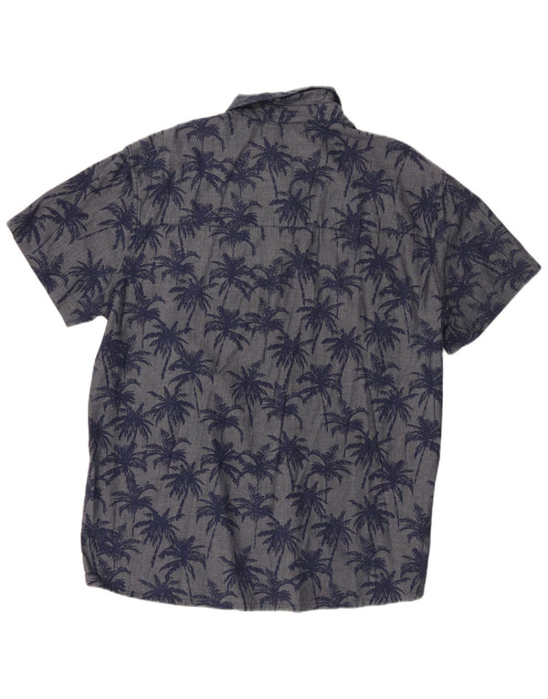 Camisa masculina com estampa abstrata Mountain Warehouse XL azul havaiana