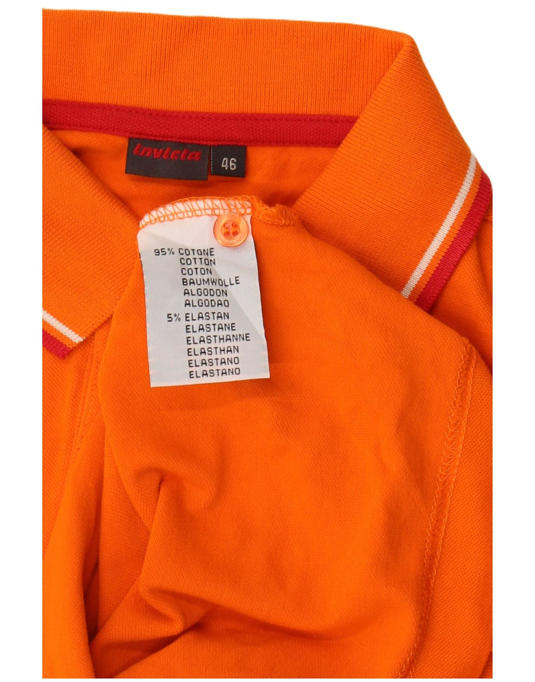 Camisa polo masculina INVICTA IT 46 algodão laranja pequeno