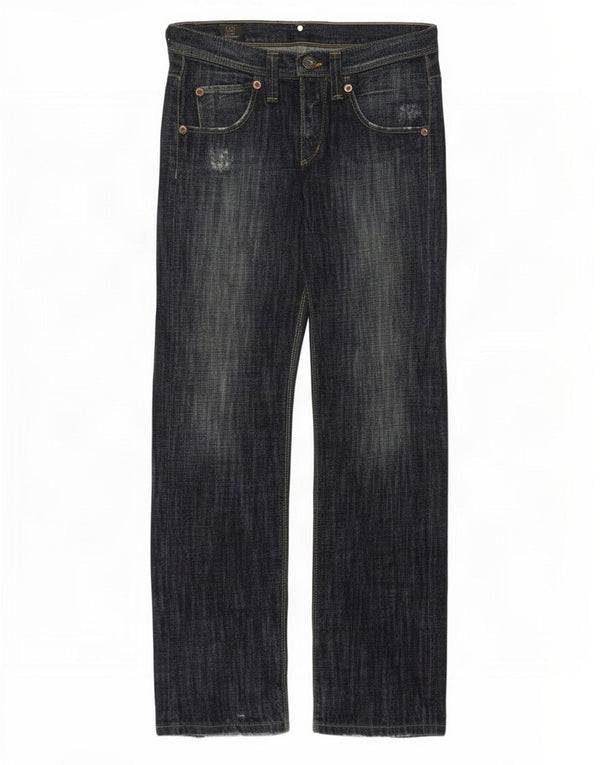 Lee Mens Ripley Straight Jeans W30 L34 Azul Marinho Algodão