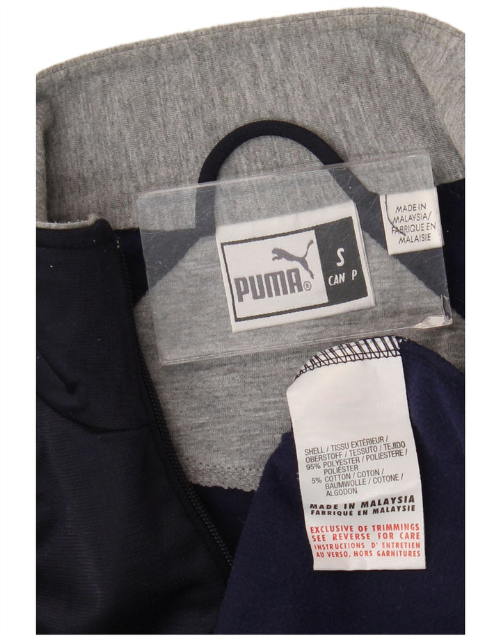 Puma Mens Tracksuit Top Jacket Pequeno Poliéster Azul Marinho