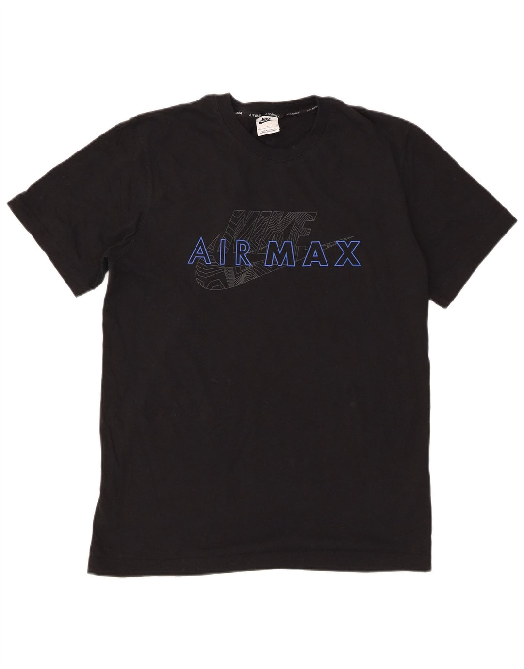 Camiseta Nike masculina gráfica Top médio algodão preto
