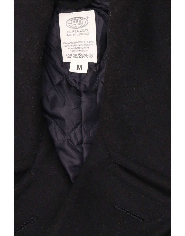 MFH Casaco Pea Masculino UK 38 Lã Azul Marinho Médio