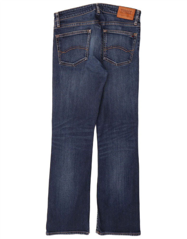 TOMMY HILFIGER Masculino Bootcut Jeans W32 L32 Azul Algodão