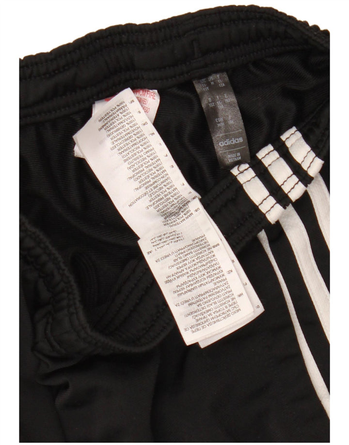 Calças de treino ADIDAS meninas 11-12 anos preto poliéster