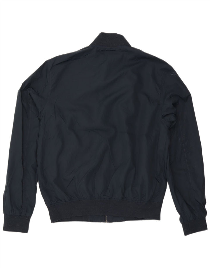 Jaqueta bomber masculina FRENCH CONNECTION UK 40 grande poliéster azul marinho