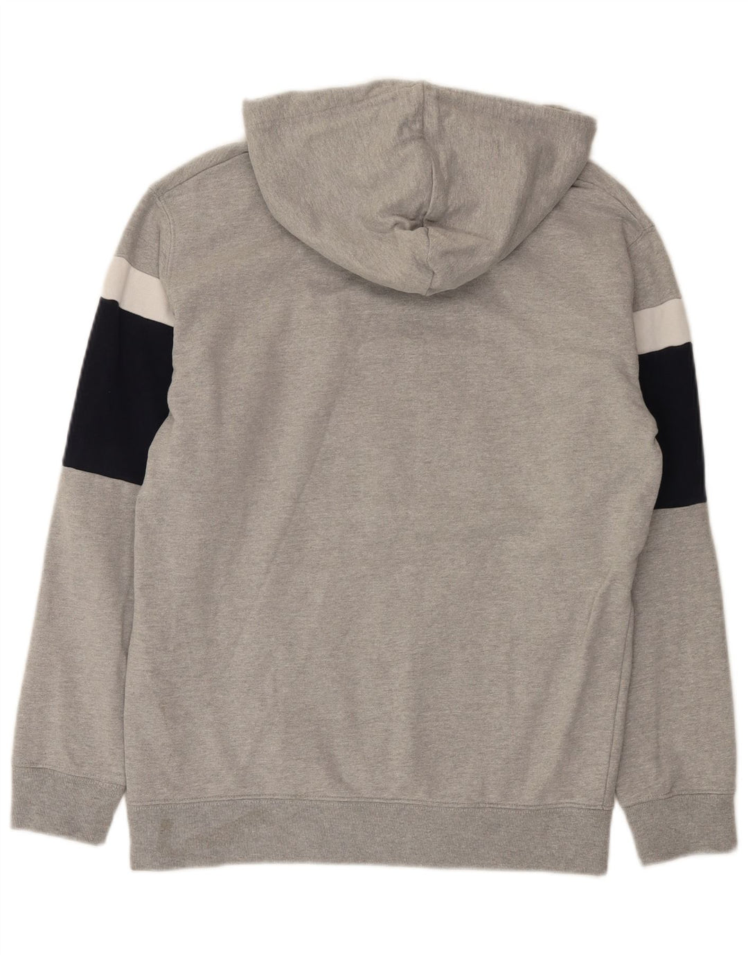 Zara moletom com capuz masculino cinza médio algodão colorblock