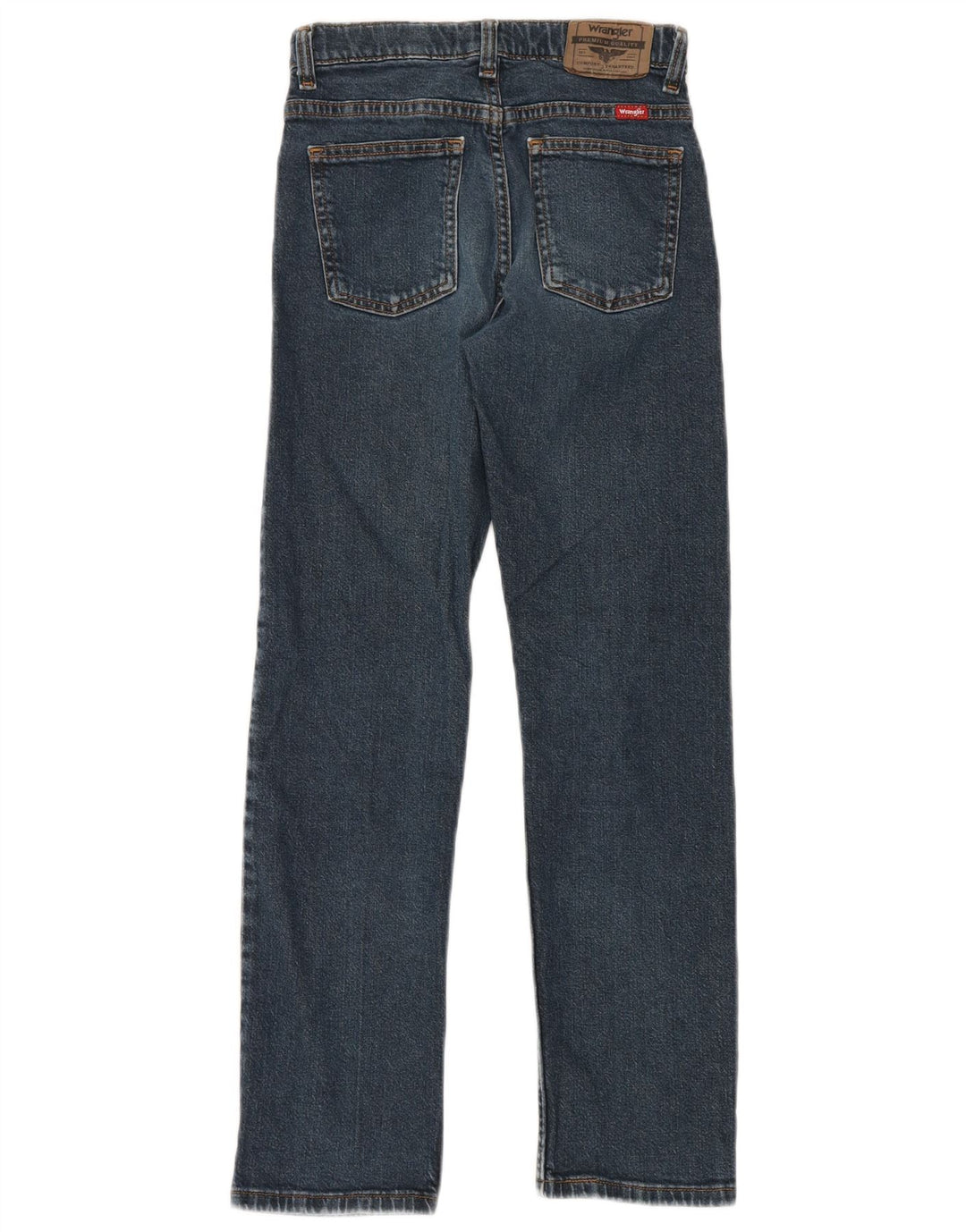 Wrangler Boys Straight Jeans 11-12 Anos W24 L28 Azul Algodão