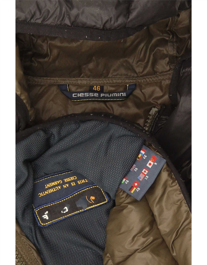 Jaqueta masculina acolchoada com capuz Ciesse Piumini UK 36 pequena preta