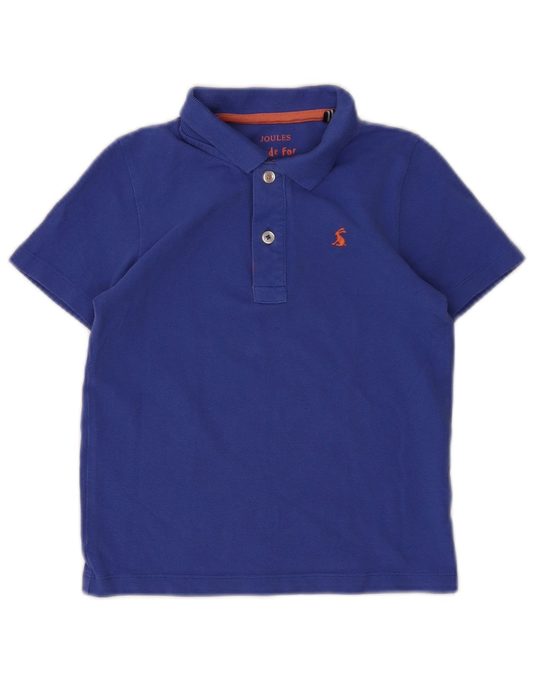 JOULES Camisa polo masculina 7-8 anos algodão azul