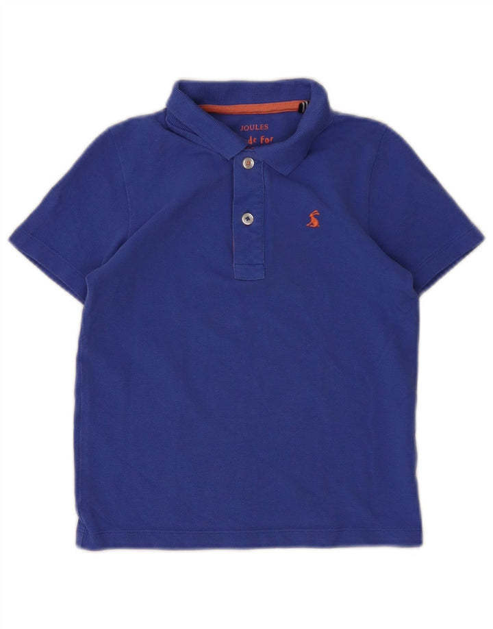 JOULES Camisa polo masculina 7-8 anos algodão azul