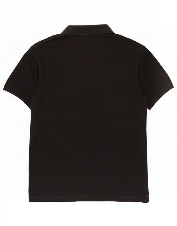 Camisa polo masculina Lacoste Slim Fit tamanho 7 2XL algodão preto