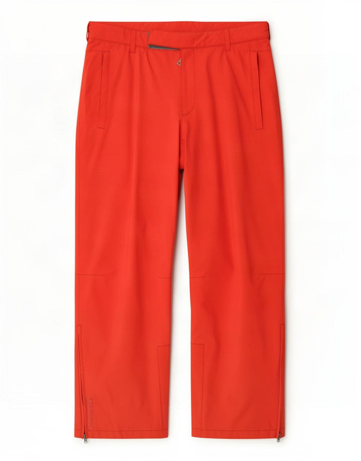 Calça de esqui masculina Prada IT 52 XL poliéster vermelho