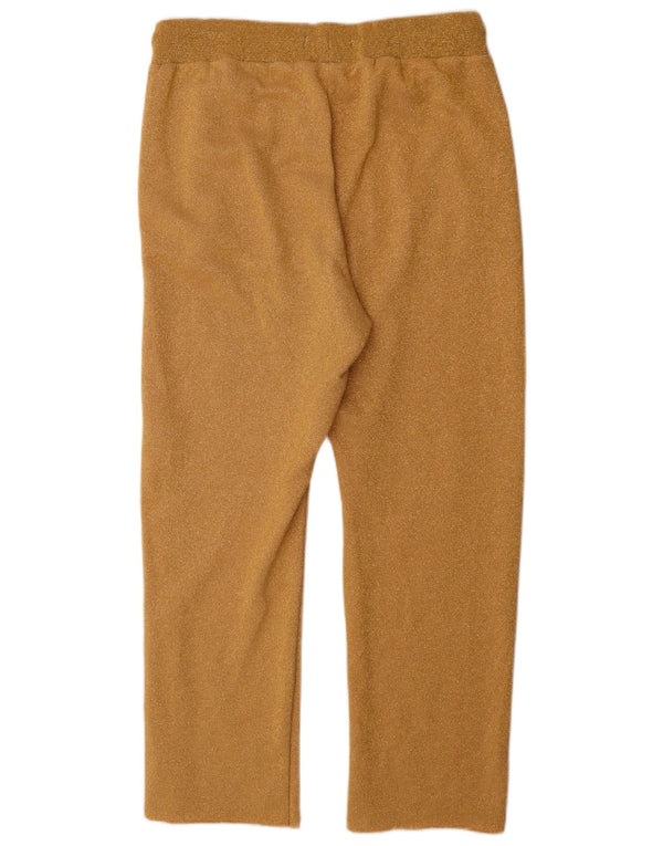 Calça de treino feminina Replay UK 18 XL dourado algodão