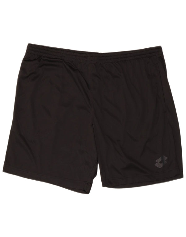 Shorts esportivos femininos Lotto XL W40 L7 pretos