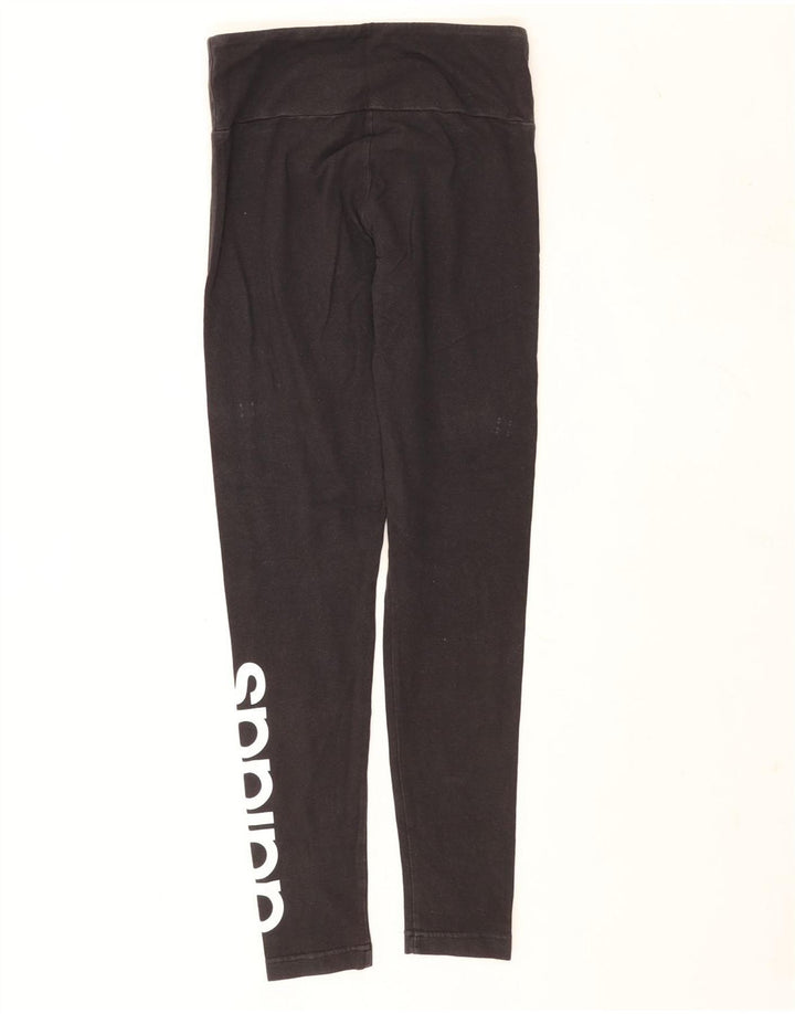 Leggings Adidas Femininas UK 8/10 Pequenas Pretas