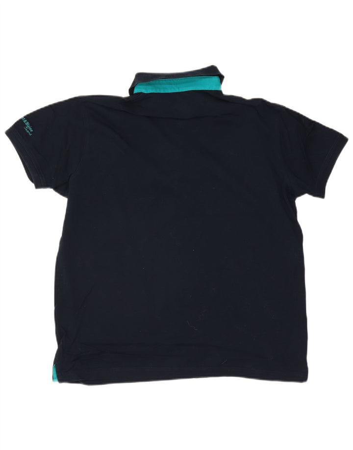 Camisa pólo masculina Harmont & Blaine grande algodão azul marinho