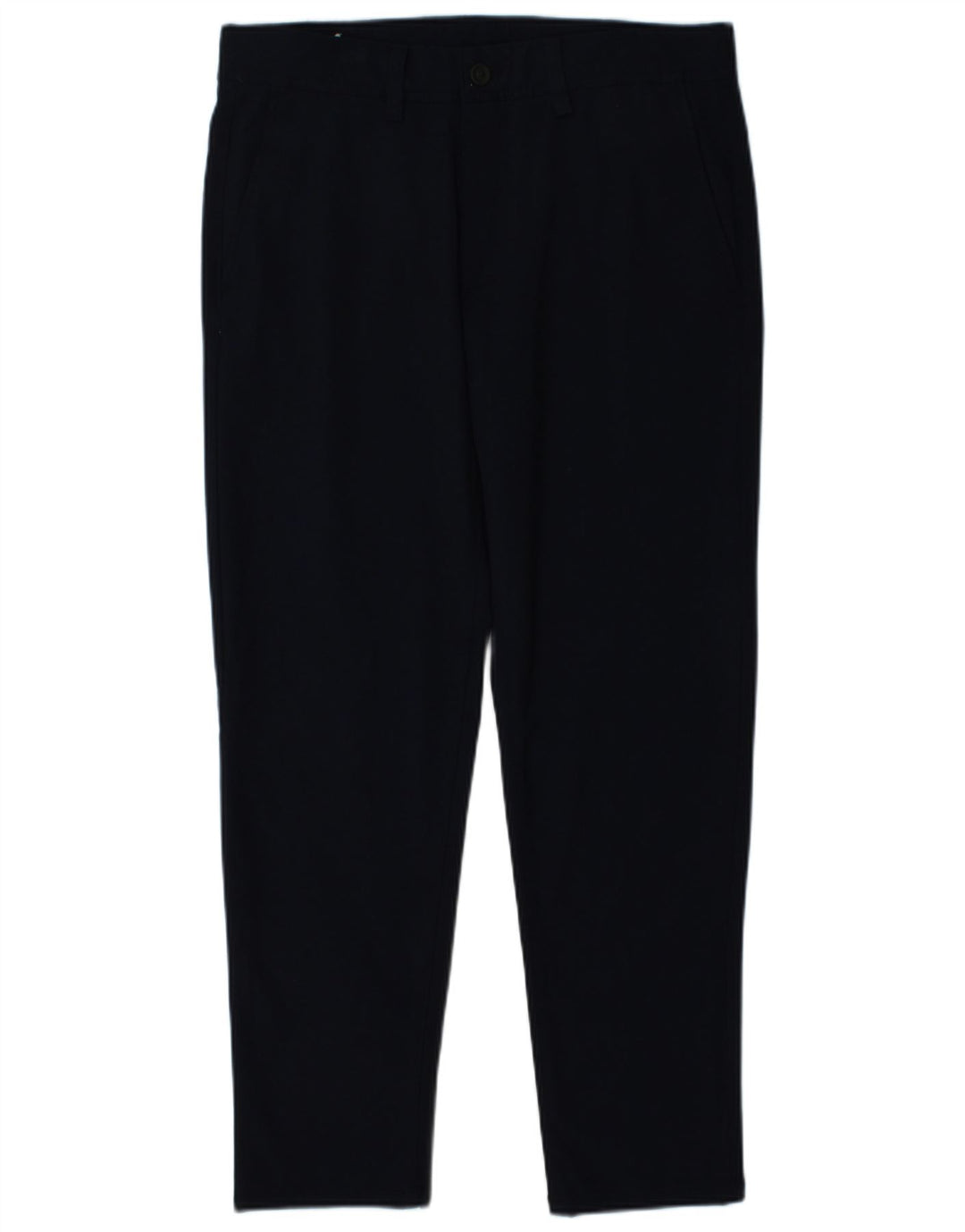 Zara Mens Slim Chino Calças EU 40 Médio W31 L29 Azul Marinho Poliéster
