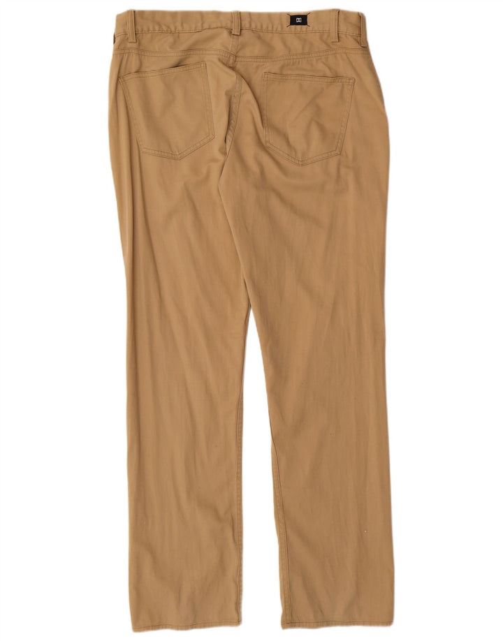 Calça Chino reta masculina DC W34 L31 algodão bege